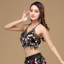 Load image into Gallery viewer, Sequin Halter Bra Top
