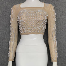 Load image into Gallery viewer, Top 2023 New Beading Mesh Sleeve
