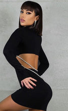 Load image into Gallery viewer, Long Sleeve Bodycon Chain
