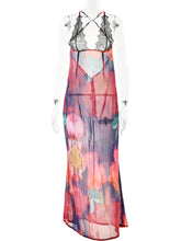 Load image into Gallery viewer, Elegant Tie Dye Floral Chiffon
