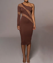 Load image into Gallery viewer, Patchwork Sexy Bodycon Midi
