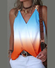 Load image into Gallery viewer, V-neck Metal Buckle Tank Top
