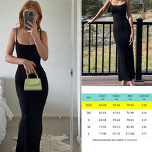 Load image into Gallery viewer, Suspender Backless Black Dress
