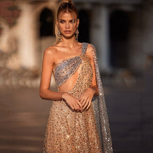 Load image into Gallery viewer, Sexy Backless One-Shoulder Sequin
