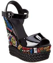 Load image into Gallery viewer, Rhinestone Platform Wedge Sandals
