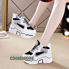 Load image into Gallery viewer, New White High Heels Sneakers
