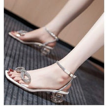 Load image into Gallery viewer, Sandals Rhinestone Bow
