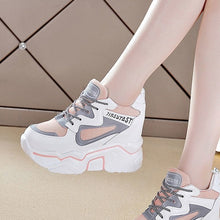 Load image into Gallery viewer, New White High Heels Sneakers
